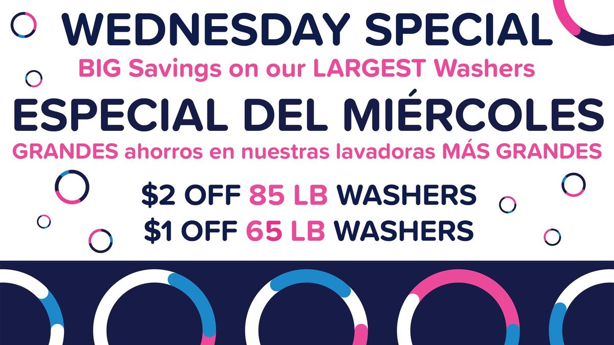 BIG Washer Discount Day