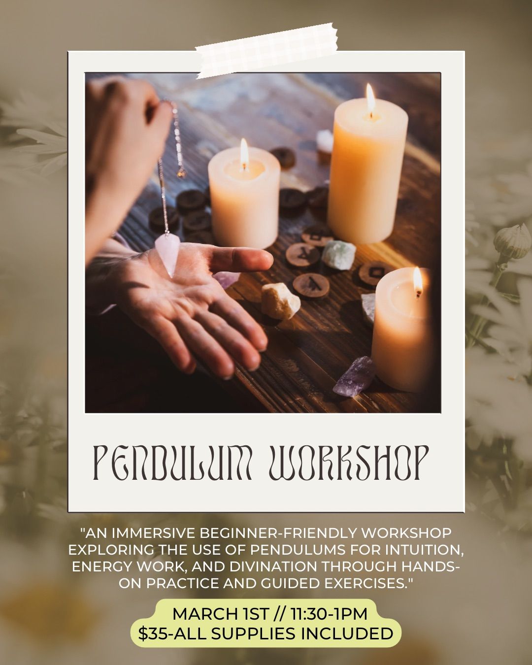 Beginner's Pendulum Workshop