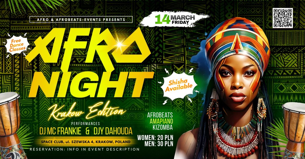 AFRO NIGHT IN KRAKOW | WITH 2 DANCE FLOORS | FREE DANCE CLASSES | 3 DJs | DANCE COMPETITION