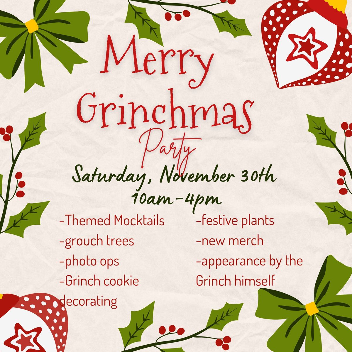 Merry Grinchmas Party