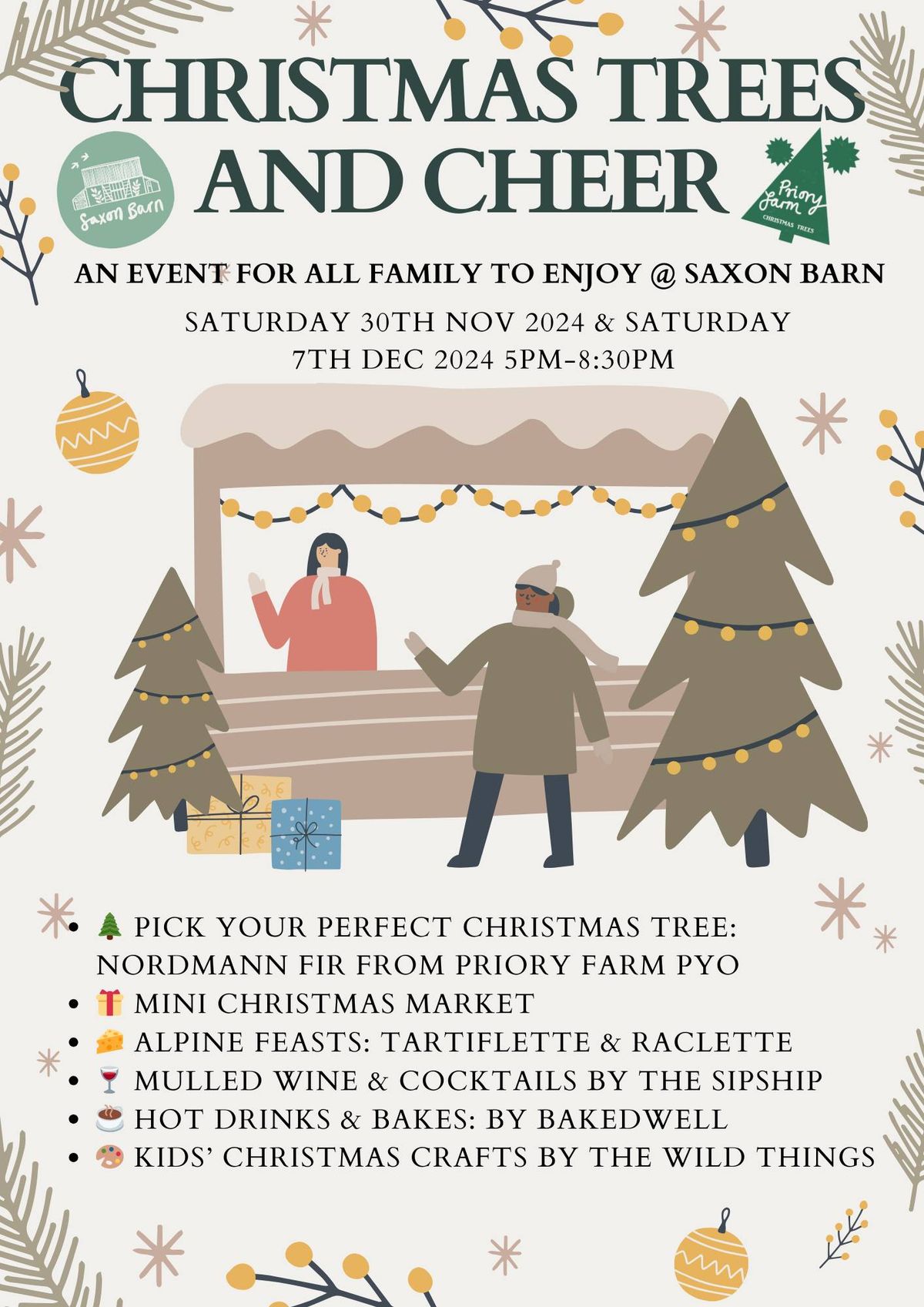 Christmas Trees and Cheer @ Saxon Barn