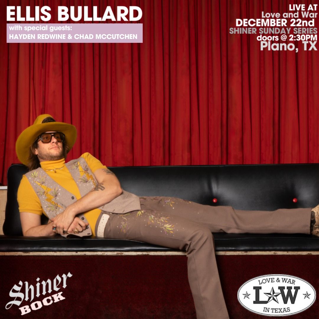 Ellis Bullard w\/ Hayden Redwine & Chad McCutchen LIVE at Love and War (Plano, TX) W