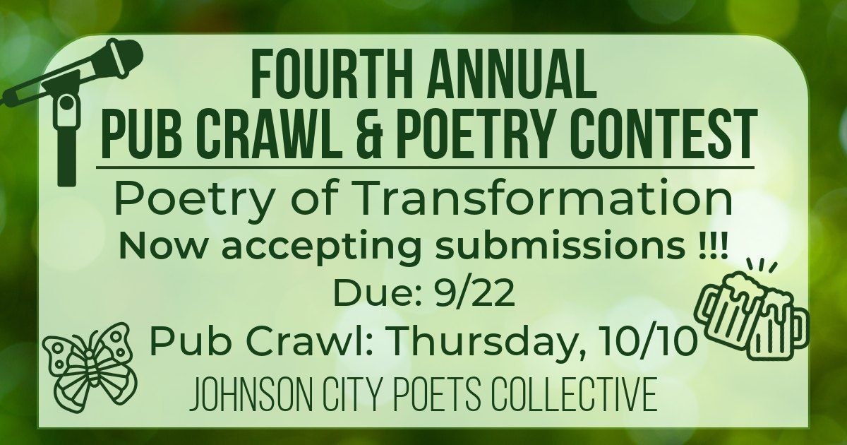 Pub Crawl and Poetry Contest