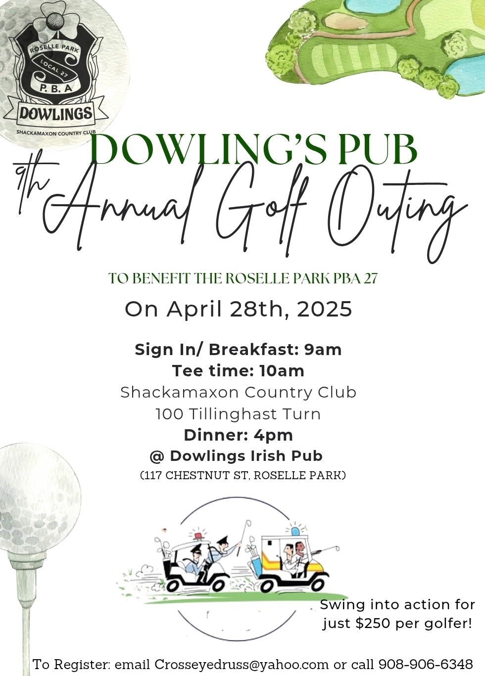 Dowling\u2019s 9th Annual Golf Outing