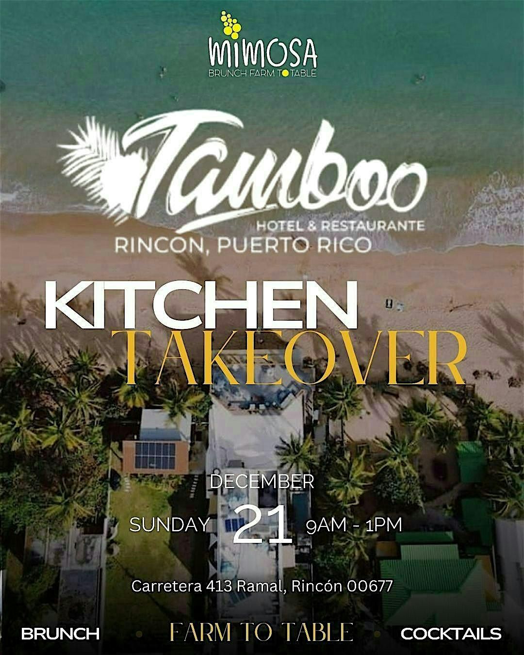 TAMBOO- Mimosa Kitchen Takeover