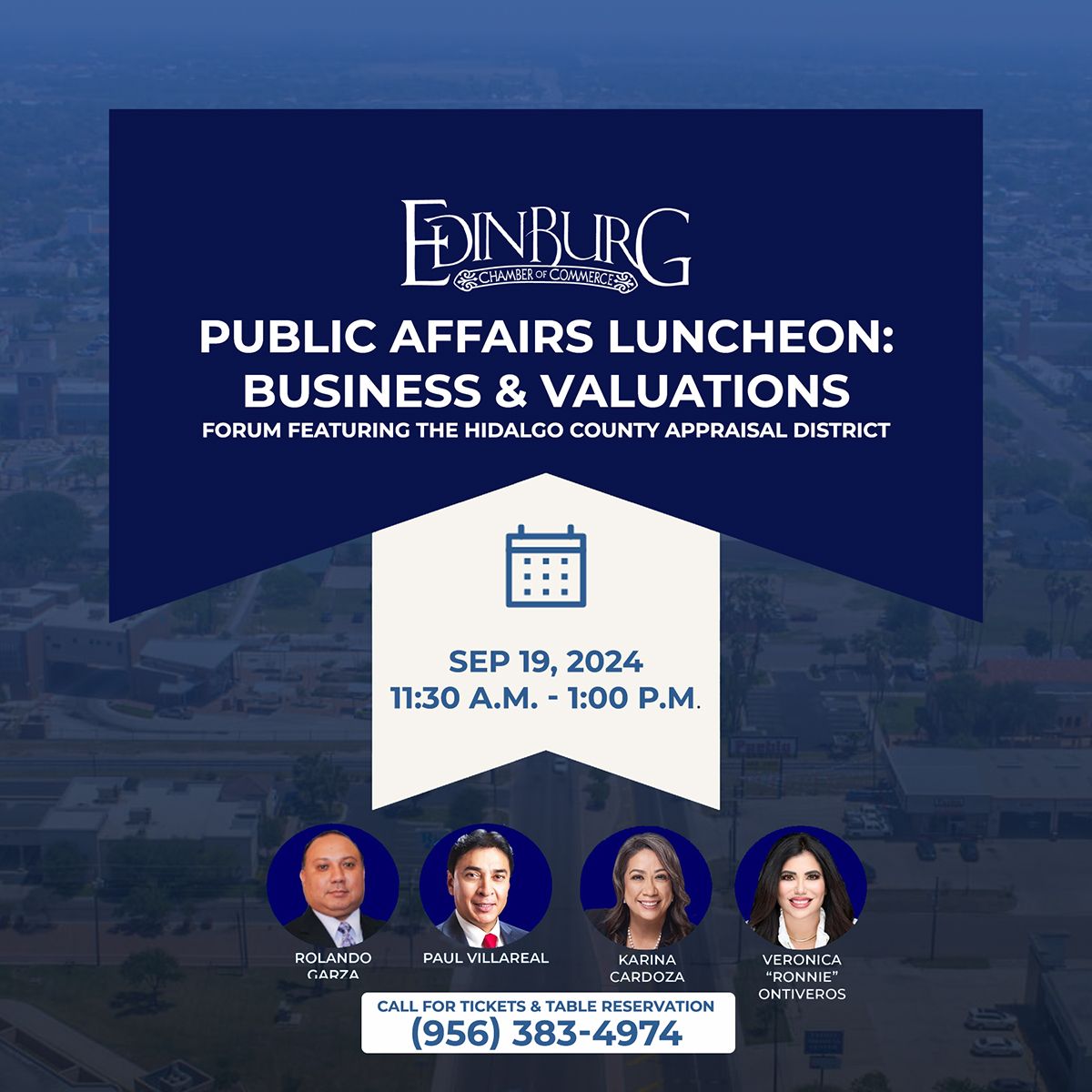 Public Affairs Luncheon: Business & Valuations forum featuring the Hidalgo County Appraisal District