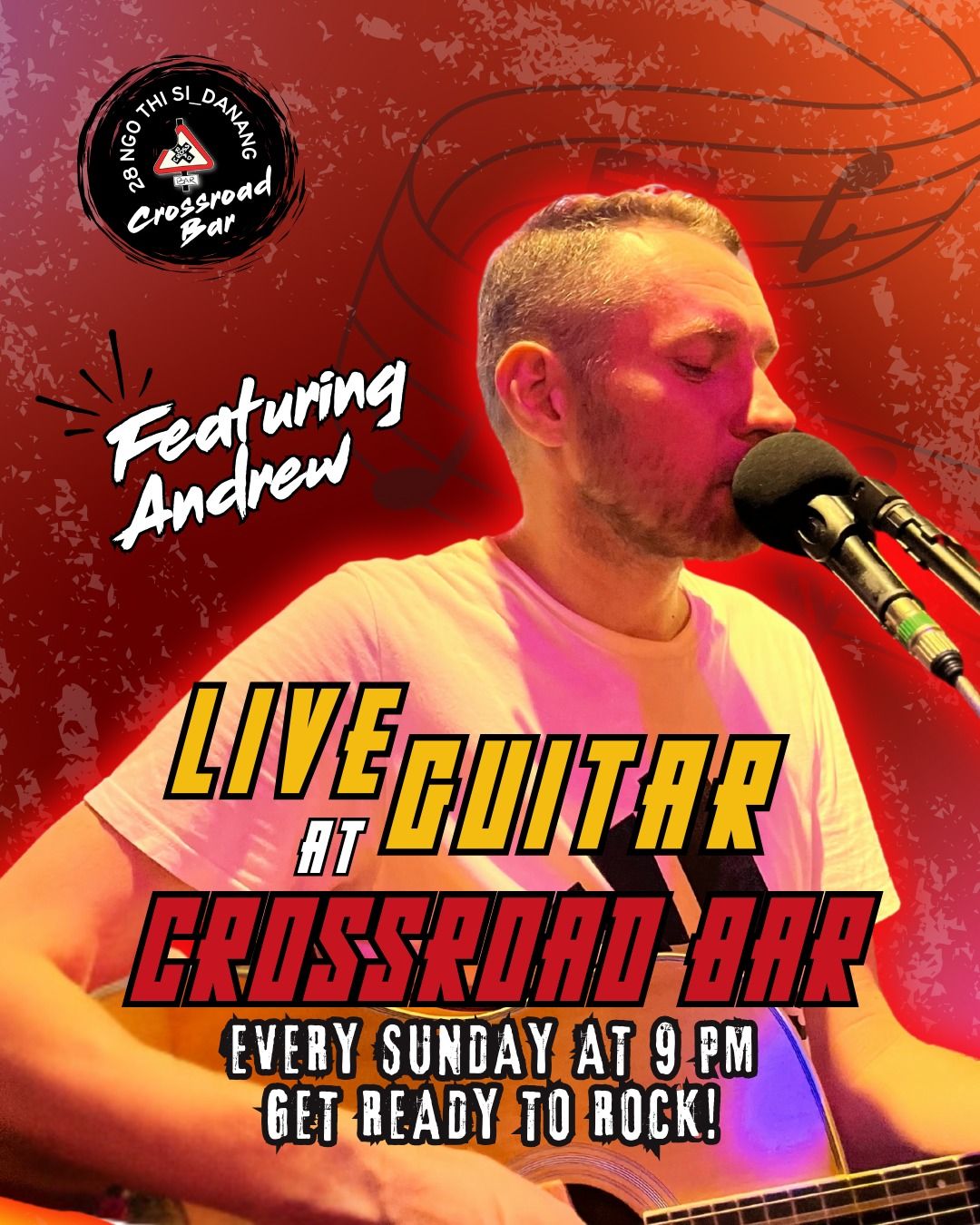 ANDREW'S BACK - LIVE GUITAR AT CROSSROAD BAR 