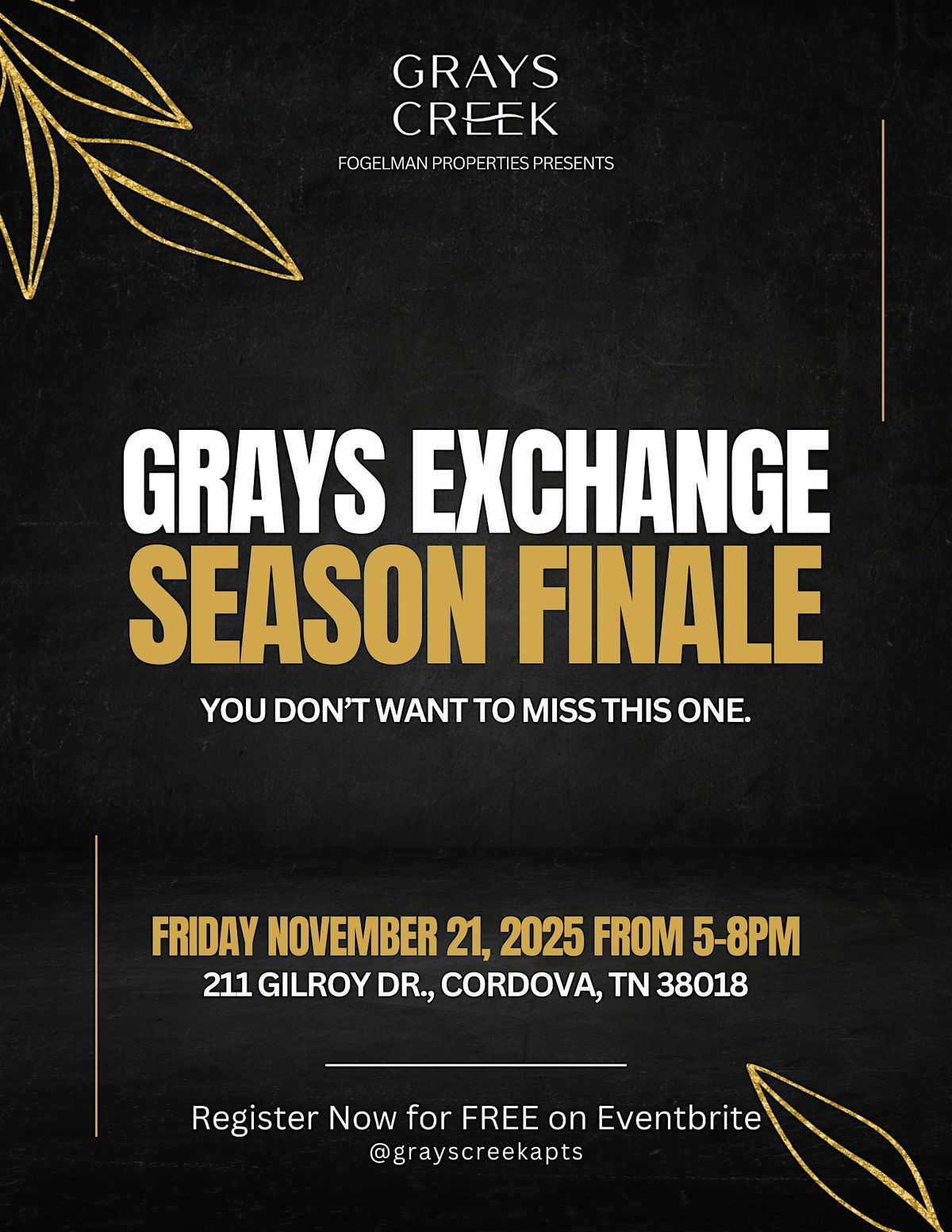 Grays Exchange: Season Finale