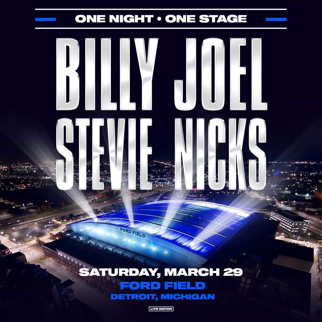 Billy Joel and Stevie Nicks at Ford Field