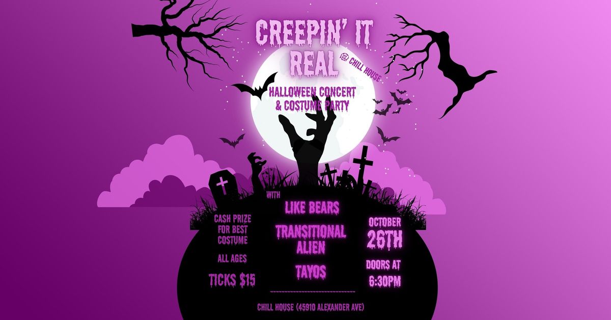 CREEPIN' IT REAL Halloween Concert & Costume Party 