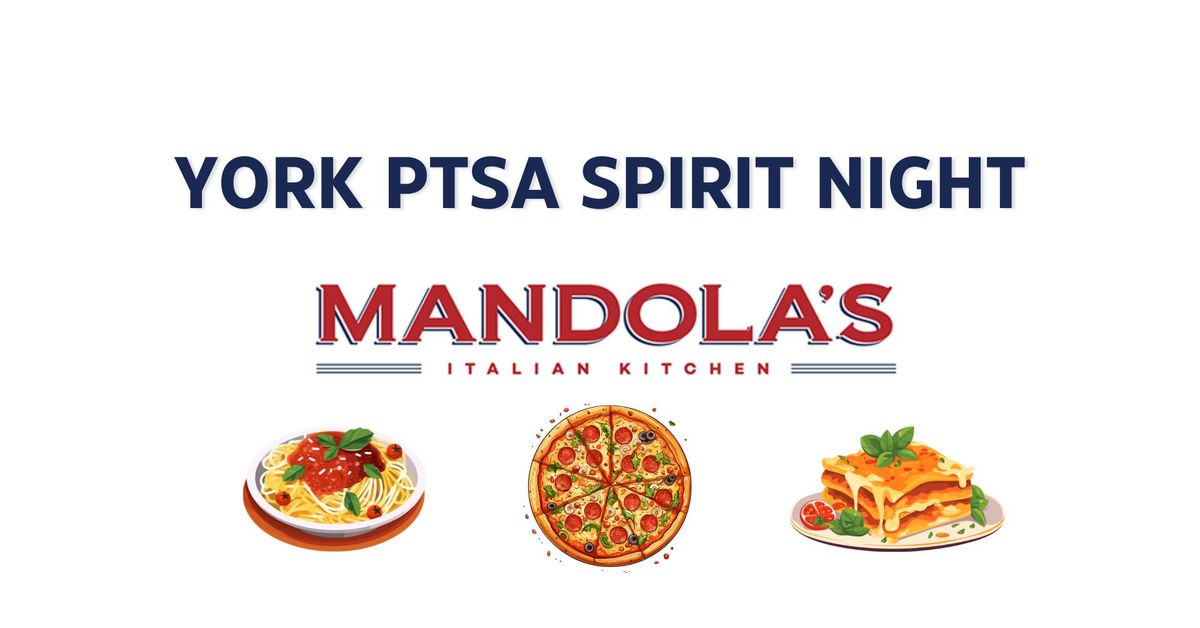 Spirit Night: Mandola's Italian Kitchen