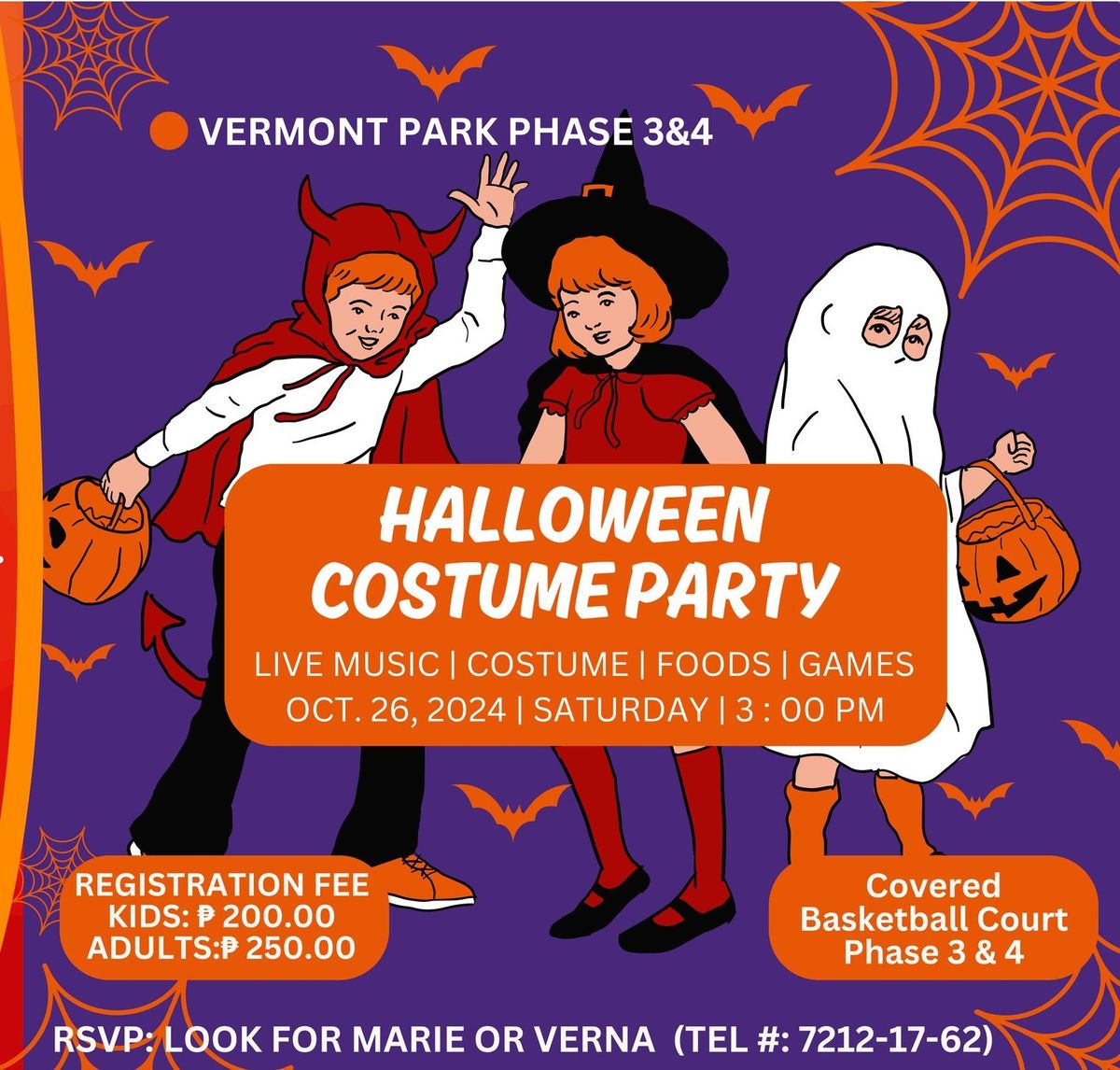 Vermont Park Phase 3&4 Halloween Party for Kids