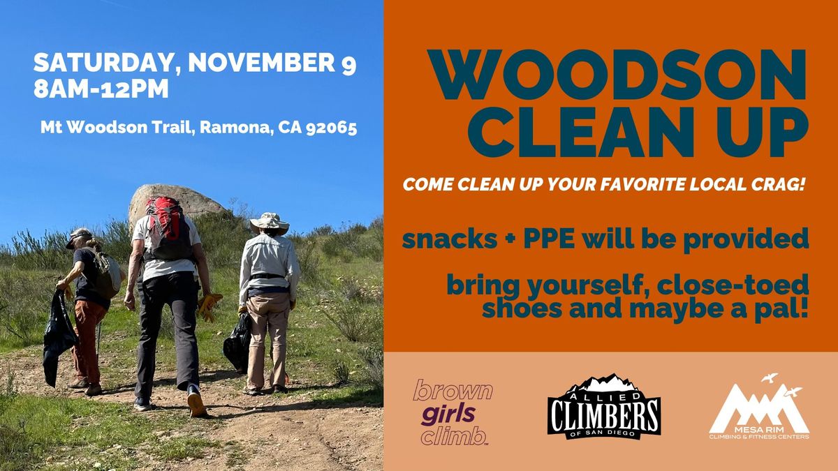 Mt. Woodson Trail Cleanup