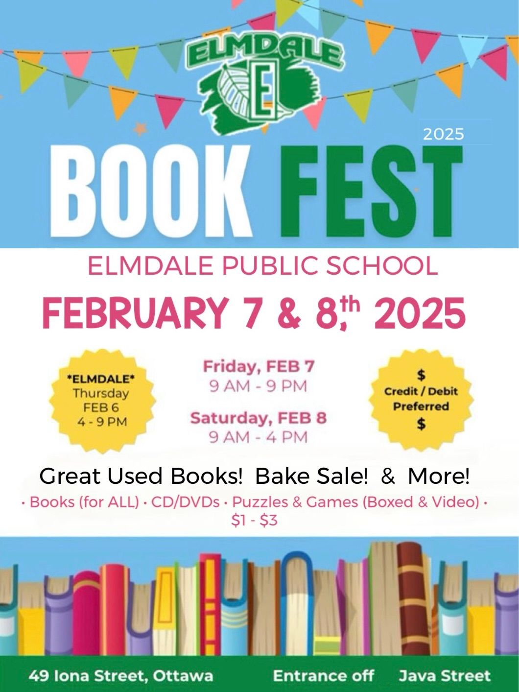 Elmdale Public School Annual BookFest 2025