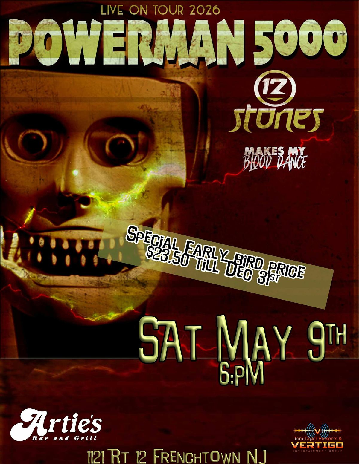 POWERMAN 5000 - 12 STONES and more at ARTIES