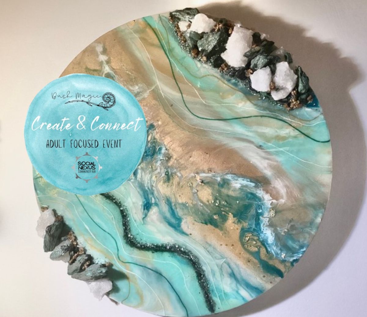 Create & Connect - Resin Geode Art - ADULT FOCUS 