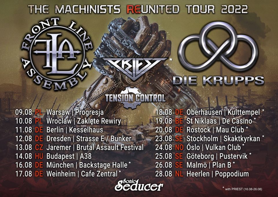 Frontline Assembly + Die Krupps + Tension Control + Priest "The Machinists Re-United" \/ Oslo