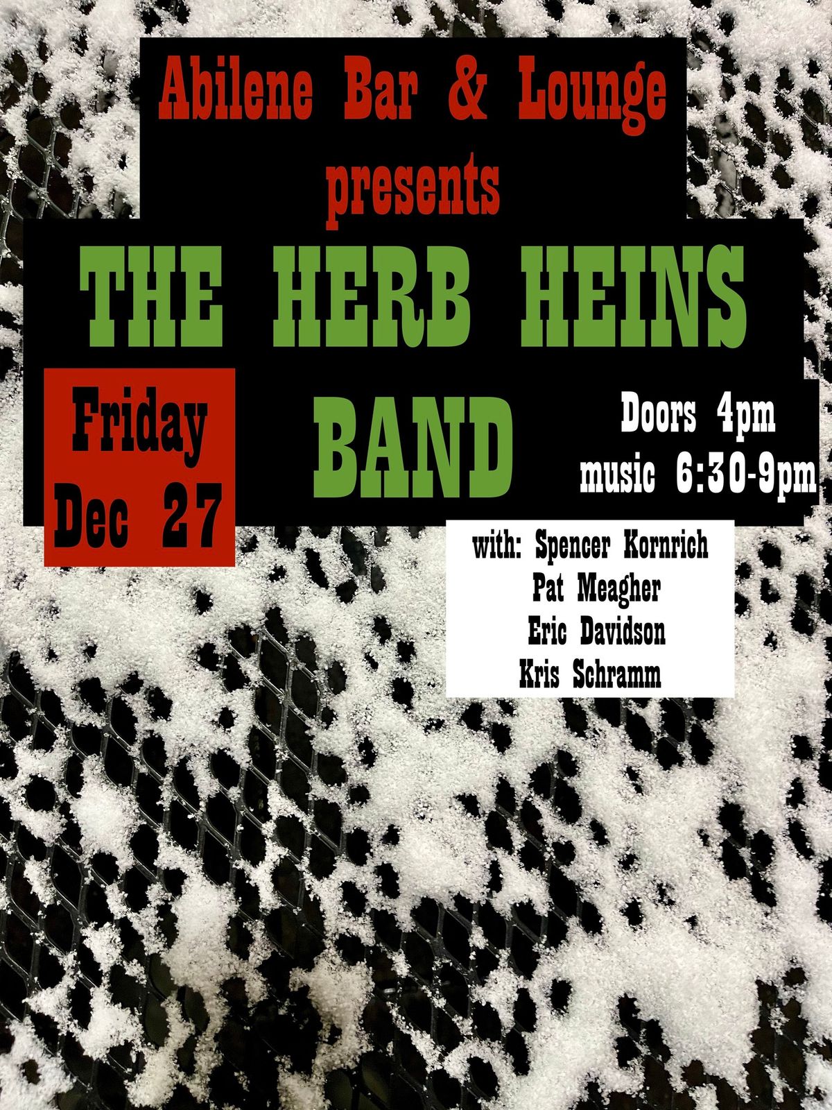 The Herb Heins Band live at Abilene!