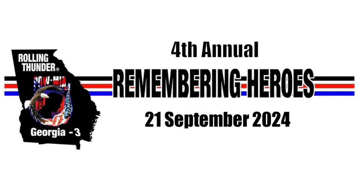 4th Annual Remembering Heroes Ride