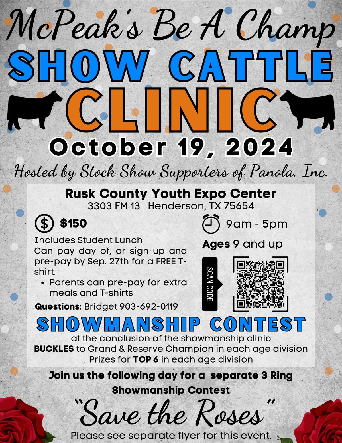 Be A Champ - Cattle Showmanship clinic 