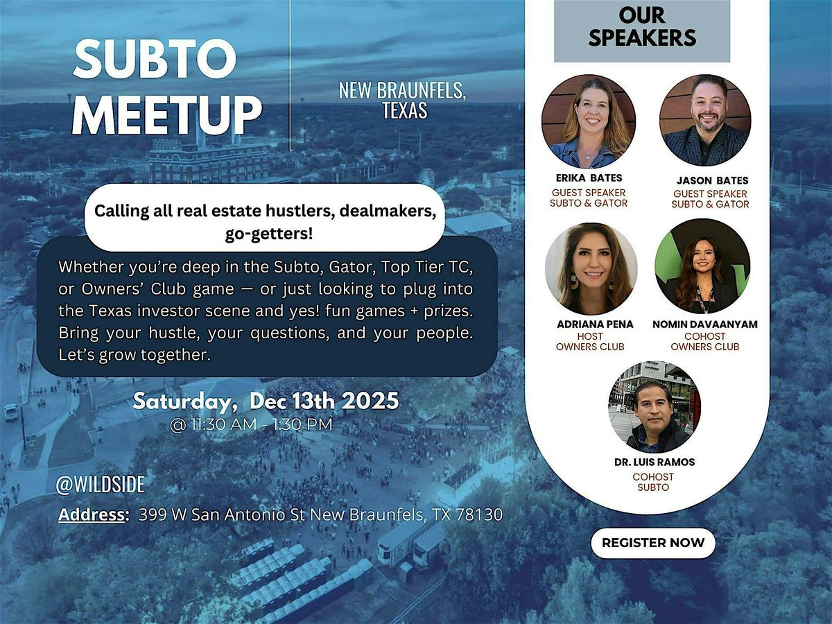 Creative Real Estate Meetup: Learn, Play & Win