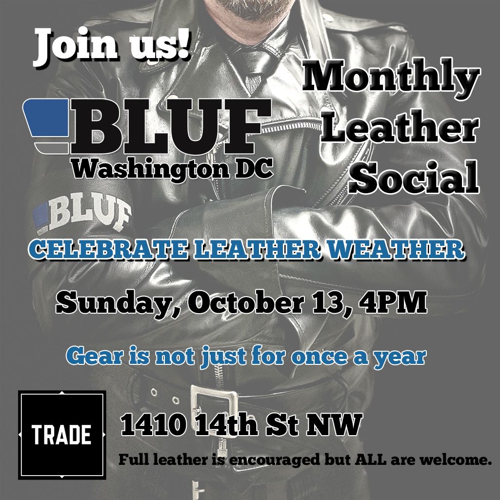 October BLUF leather social