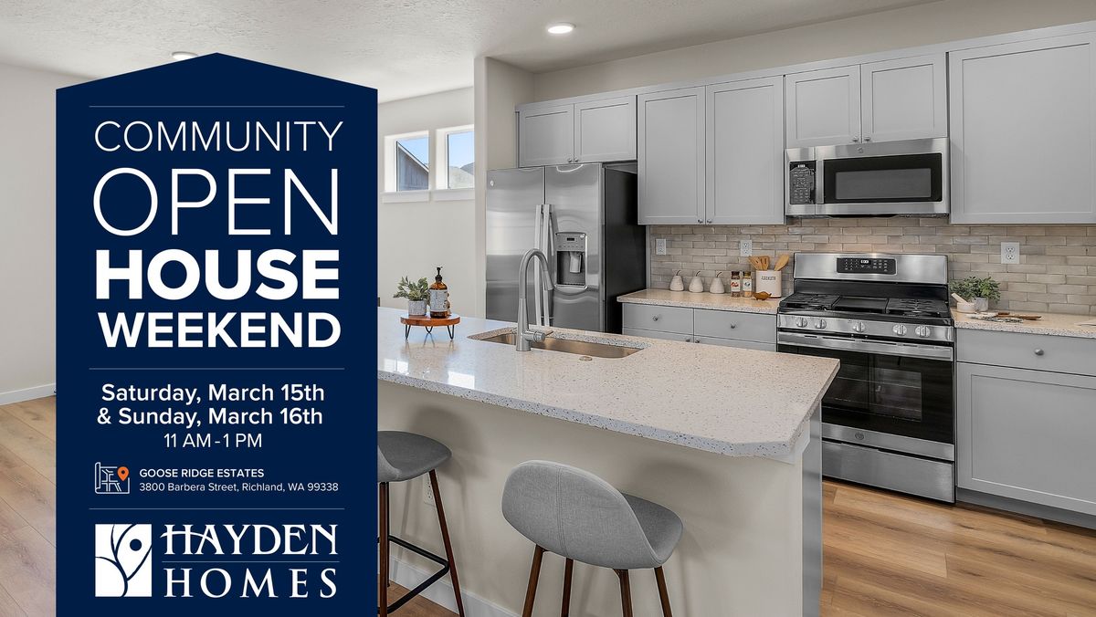 Goose Ridge Estates | Community Open House Weekend Event | Richland