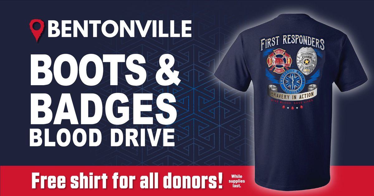 Bentonville Boots and Badges Community Challenge Blood Drive