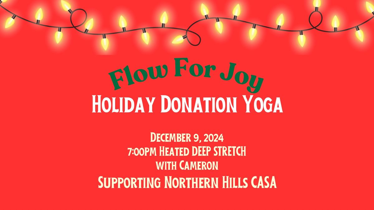 Flow for Joy: Holiday Donation Yoga