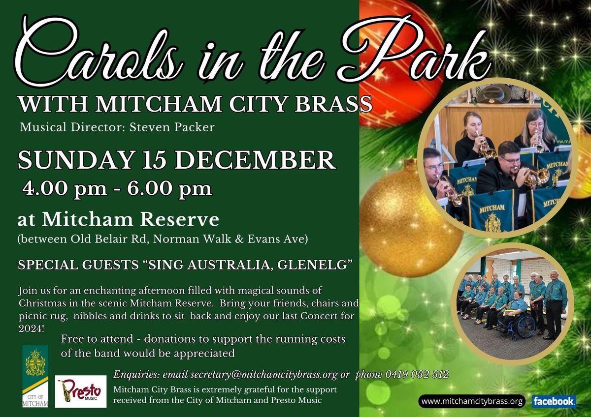 CAROLS IN THE PARK with Mitcham City Brass