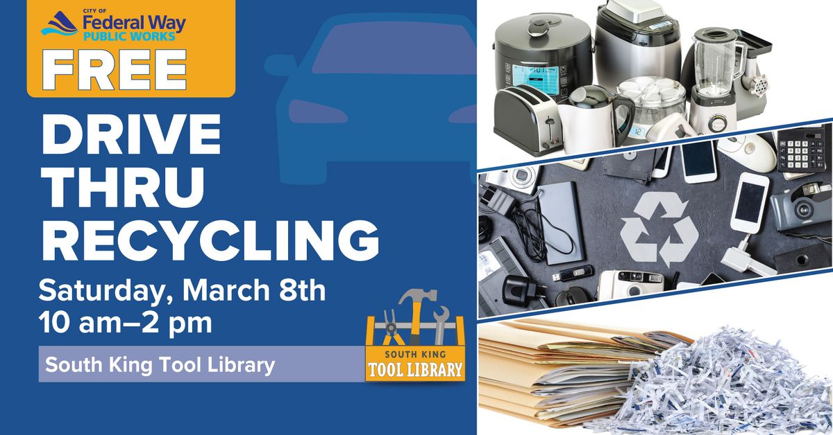 FREE Drive-Thru Recycling Event