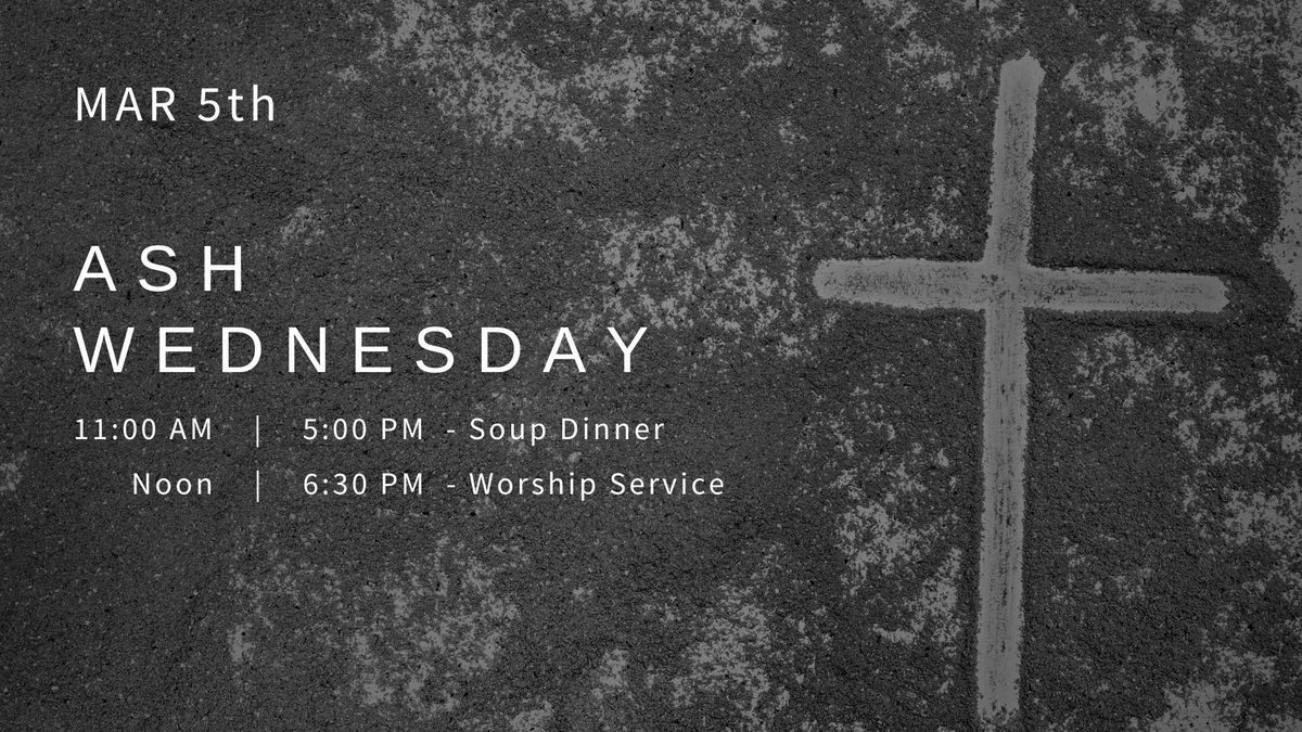 Ash Wednesday Services