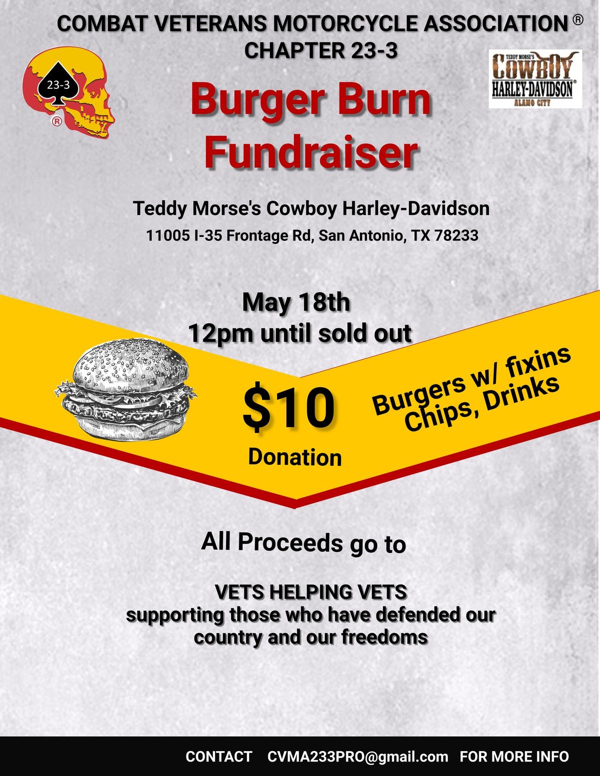 Burger Burn Fundraiser