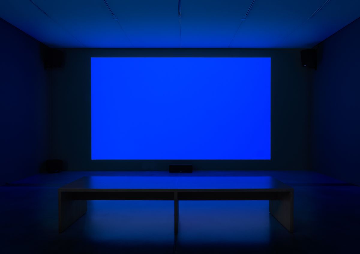 Derek Jarmans \u2018BLUE\u2019: Yves Klein-bl\u00e5t konceptv\u00e6rk m. intro v. Mathias Kryger \/\/ Cinemateket