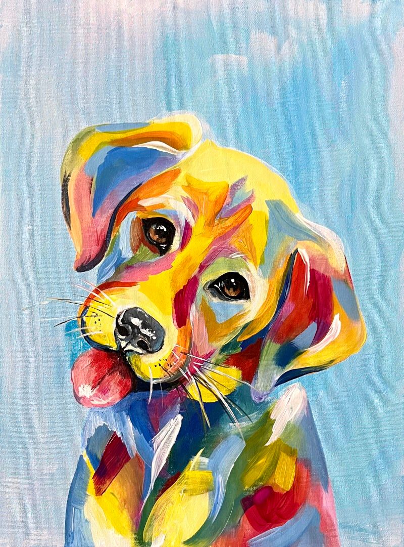 Join Brush Party to paint 'Puppy Love\u2019 \u2013 at the Crafty Cow, Bristol