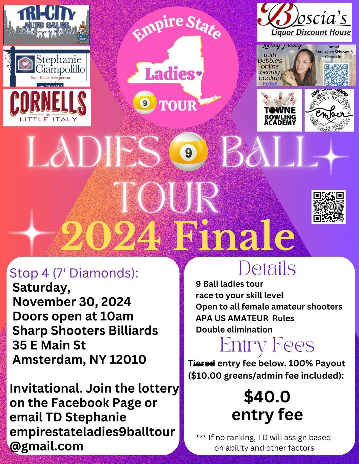 Stop 4 - Empire State Ladies 9 ball tour 