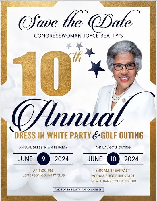 Congresswoman Beatty's 10th Annual Dress in White Party