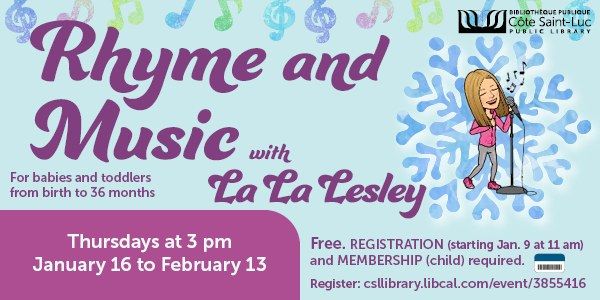 Rhyme and Music with La La Lesley