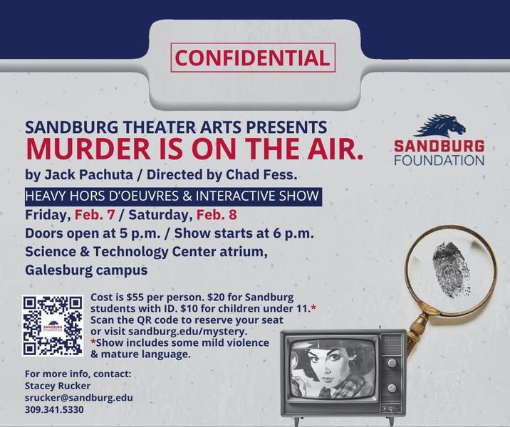 Sandburg Theater Arts presents Murder is On the Air.