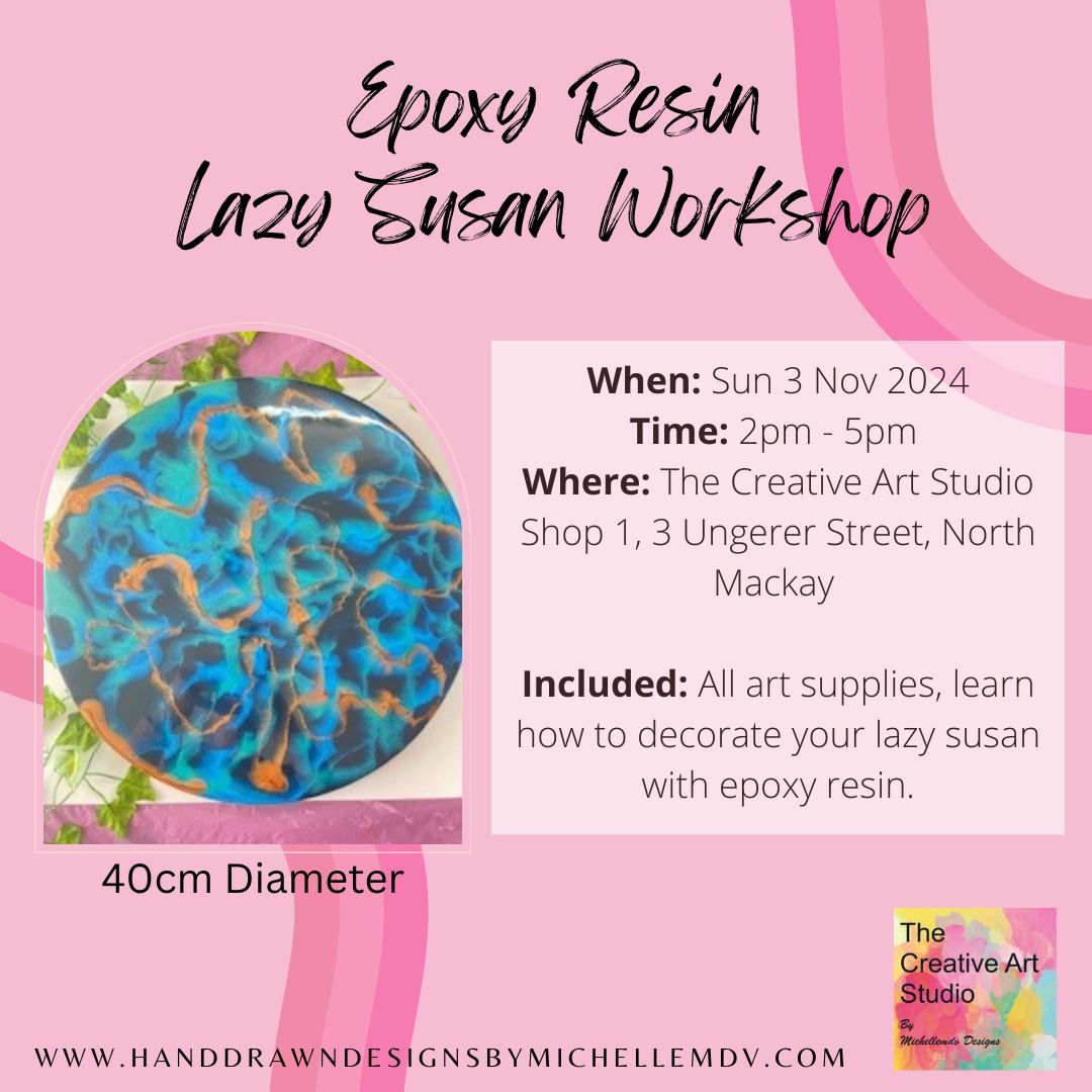 Sun 3 Nov - Epoxy Resin Lazy Susan