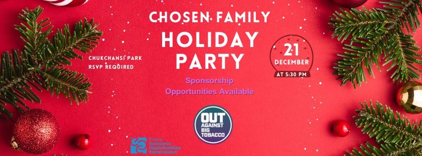 SAVE THE DATE: Chosen Family Holiday Party