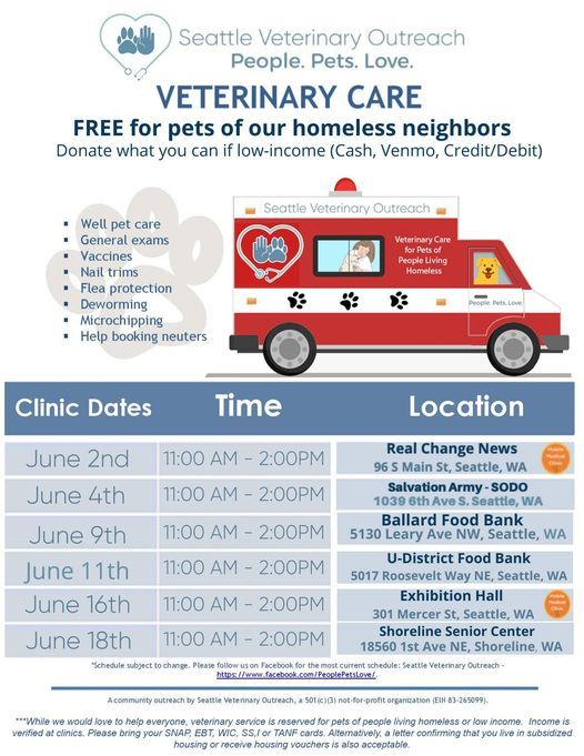 Free Veterinary Care for our Unhoused Neighbors