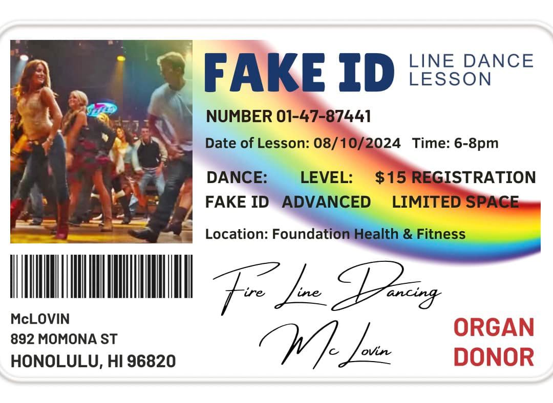 Fake ID Line Dance Lesson