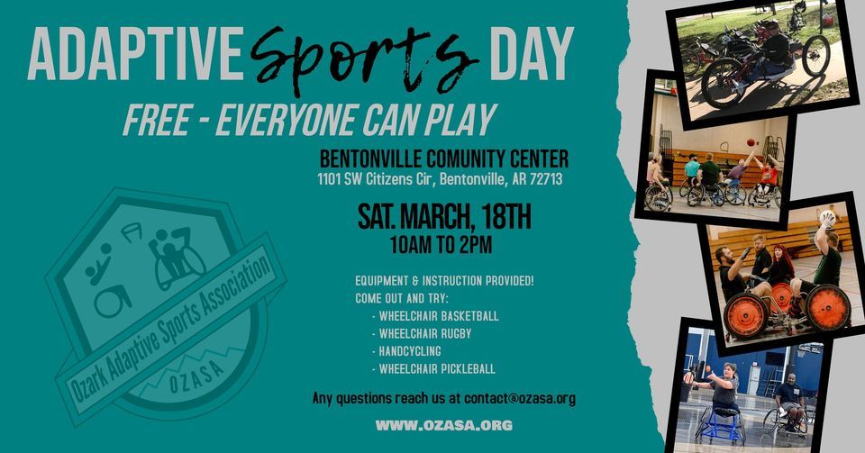 OZASA Adaptive Sports Day at The Bentonville Community Center