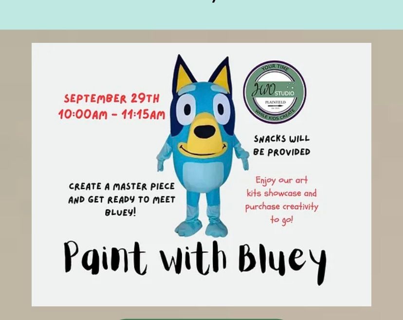 Painting with Bluey