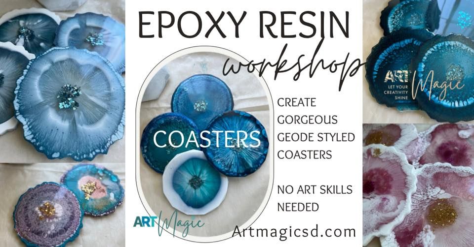 Geode Coasters: Epoxy Resin Art