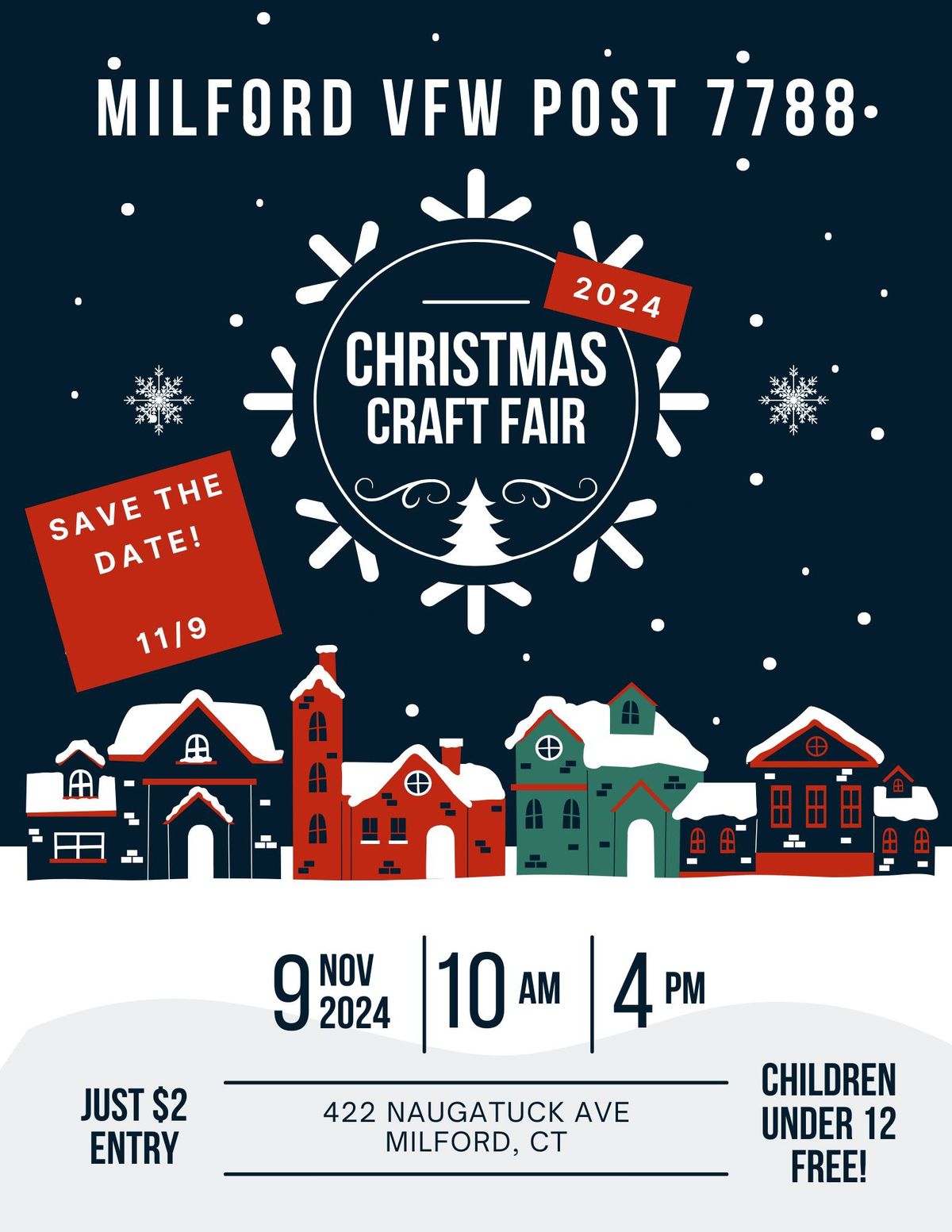 VFW Auxiliary Post 7788 Christmas Craft & Vendor Fair 2024