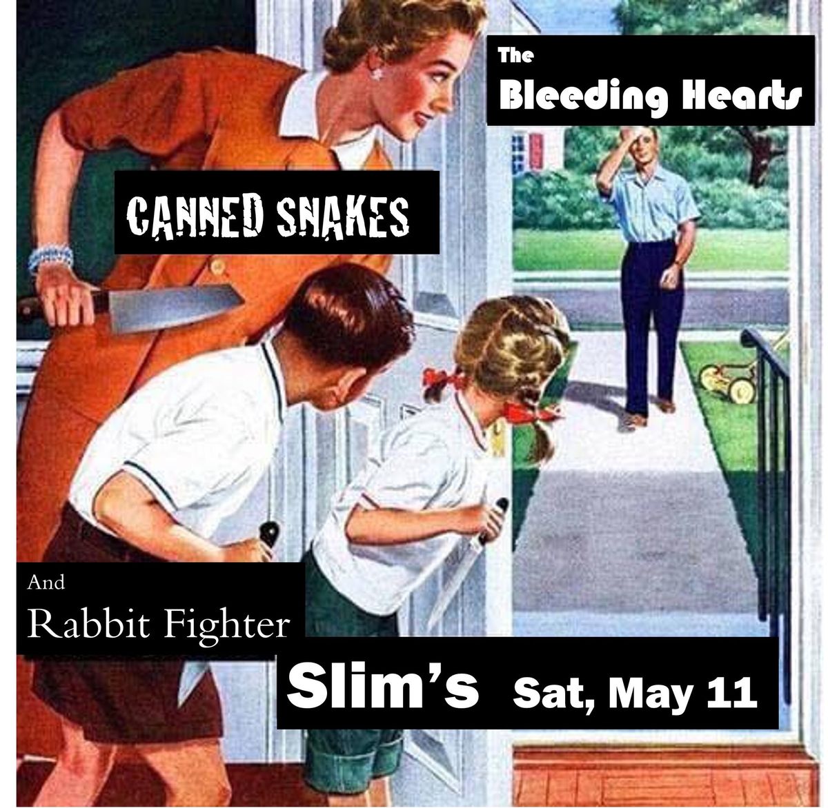 The Bleeding Hearts with Canned Snakes and Rabbit Fighter