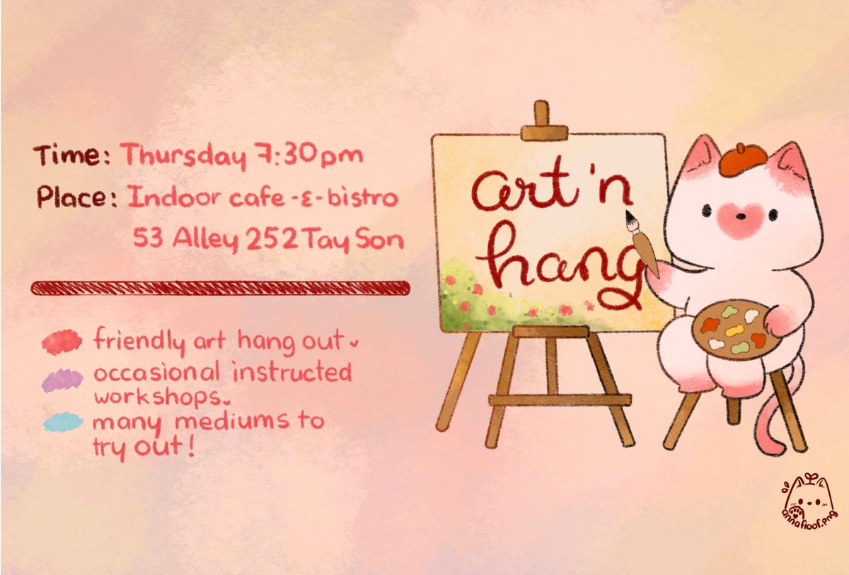 Art&Hang \ud83c\udfa8 THURSDAY NIGHT \ud83c\udfa8 @Questhub Boardgame Cafe 7:30PM