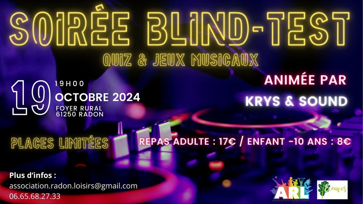 Soir\u00e9e blind test